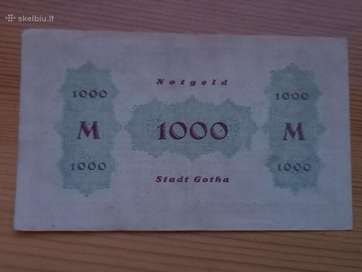 Vokietija 1923 1.000 markiu (notgeldas) - nuotraukos Nr. 2