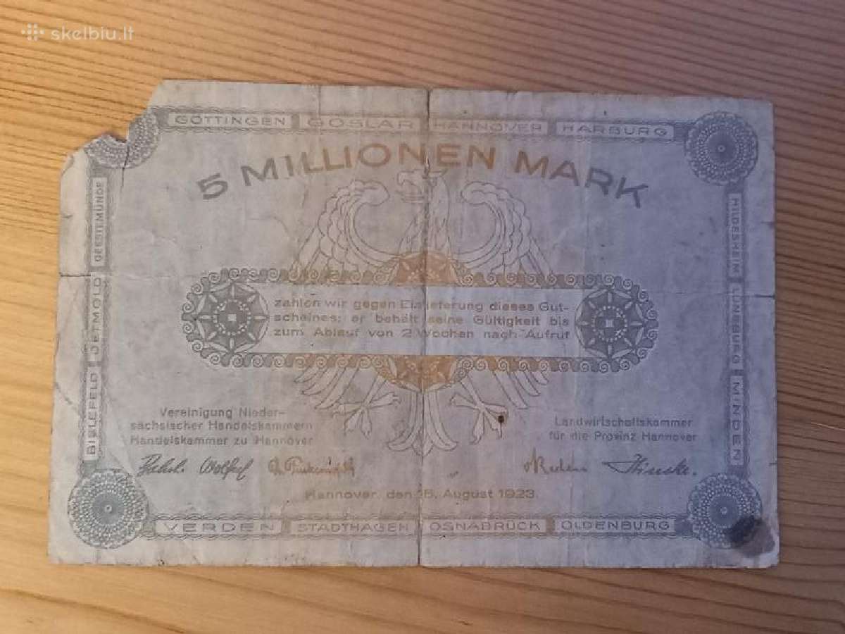 Vokietija 1923 5.000.000 markiu (notgeldas) - nuotraukos Nr. 2