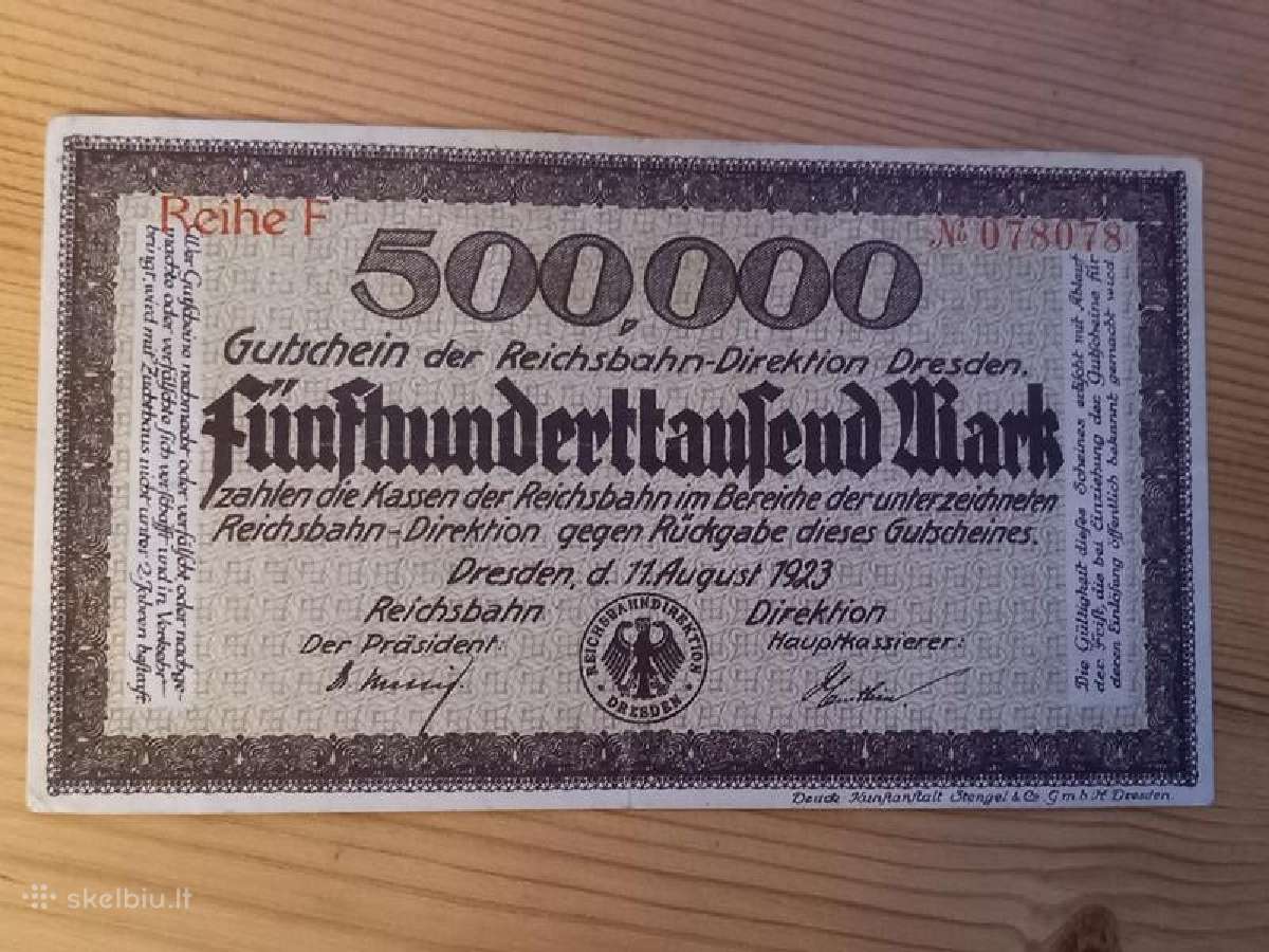 Vokietija 1923 500.000 markiu (notgeldas)