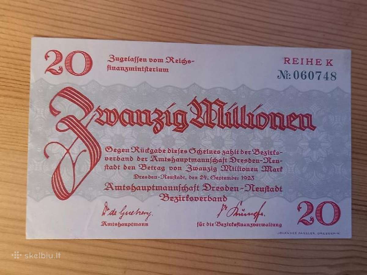 Vokietija 1923 20.000.000 markiu (notgeldas)