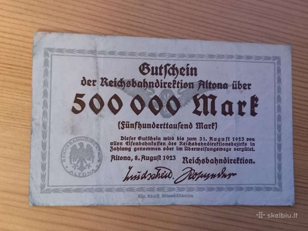 Vokietija 1923 500.000 markiu (notgeldas)