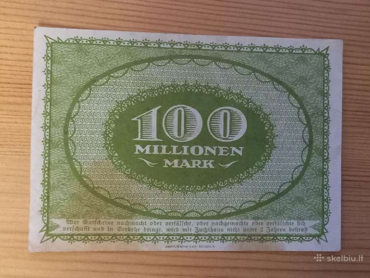 Vokietija 1923 100.000.000 markiu (notgeldas) - nuotraukos Nr. 2