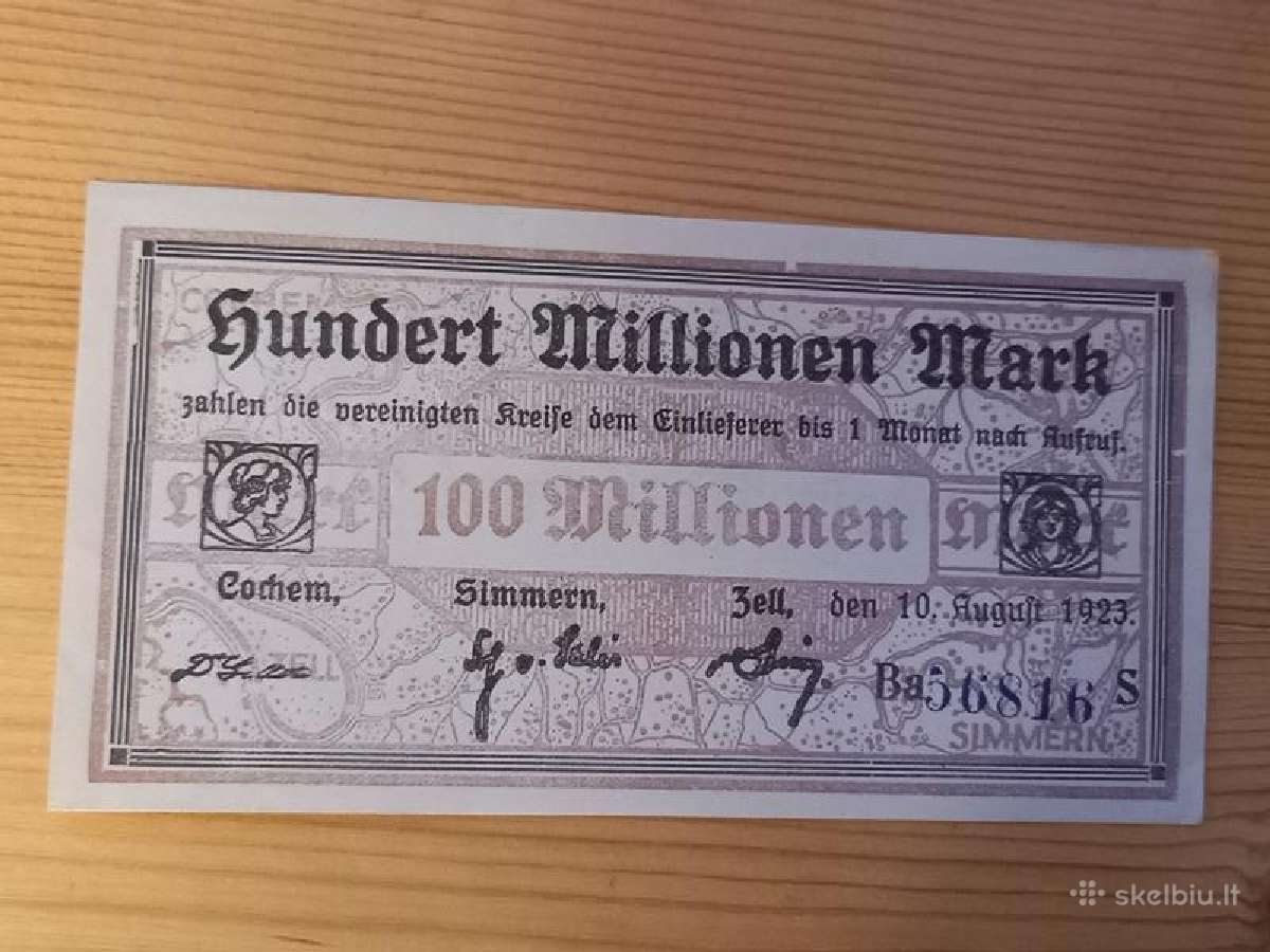 Vokietija 1923 100.000.000 markiu (notgeldas)