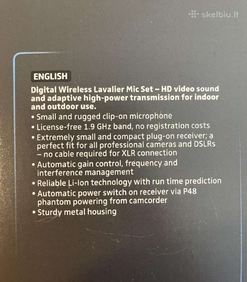 Mikrofonas Sennheiser Avx-me2 Set - nuotraukos Nr. 10