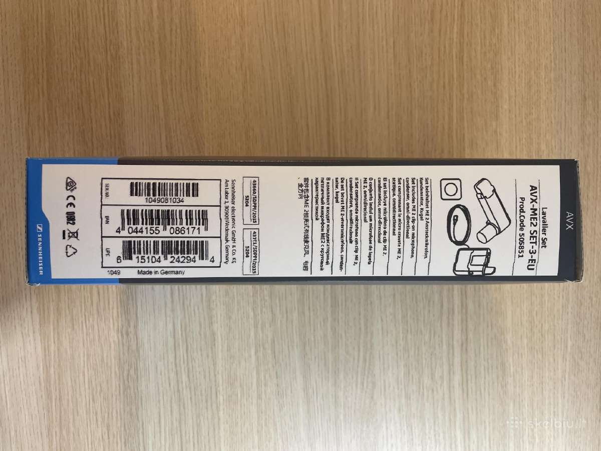 Mikrofonas Sennheiser Avx-me2 Set - nuotraukos Nr. 9