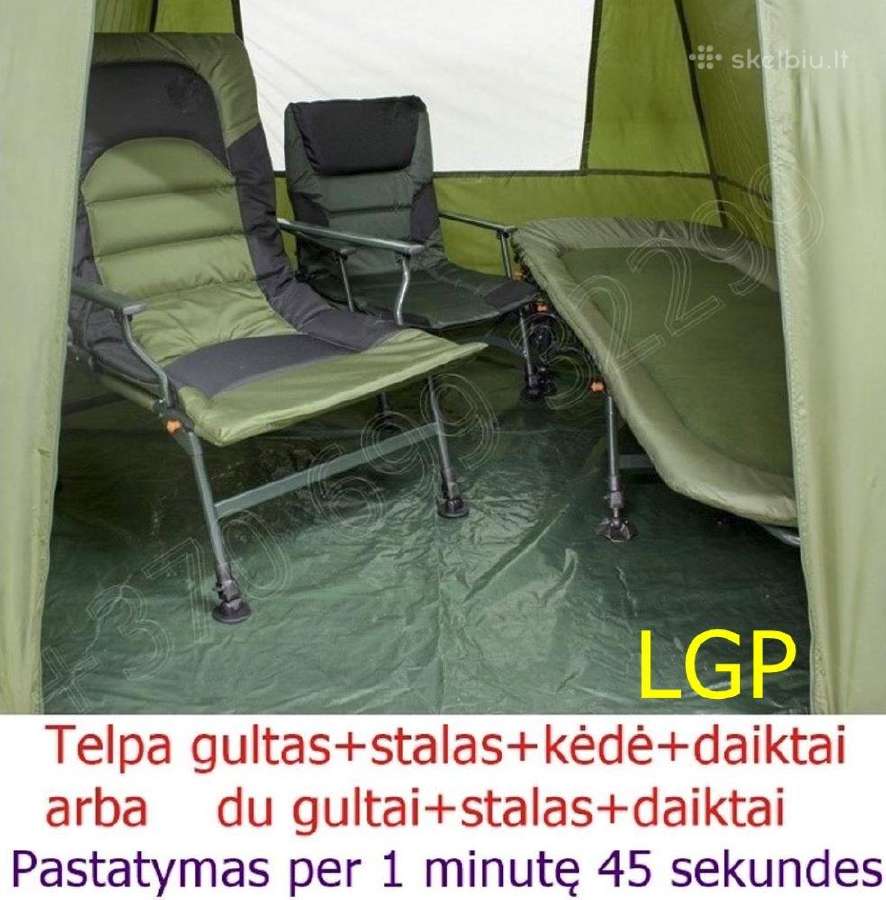 Greito pastatymo karpinė palapinė 159 € - nuotraukos Nr. 6
