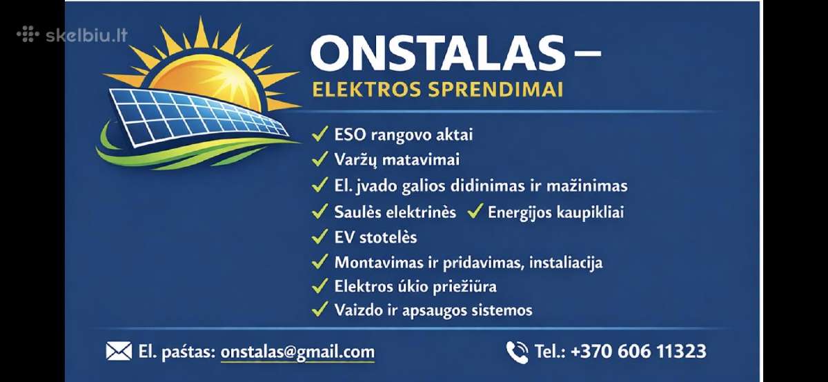 Rangovo aktas. Saulės elektrinės. Kaupikliai. Eso - nuotraukos Nr. 2