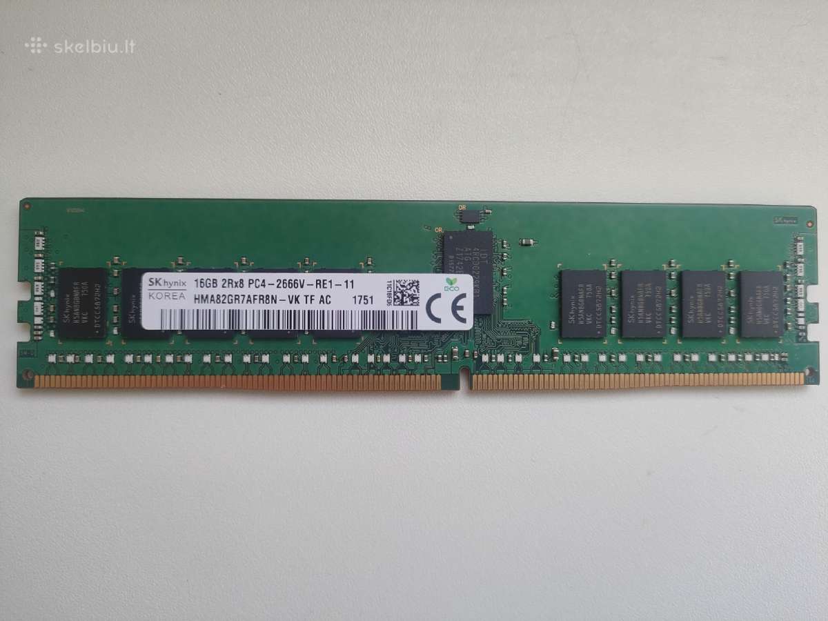 Serverių atmintis (RAM) Ecc Rdimm Ddr4 (po 16 GB)