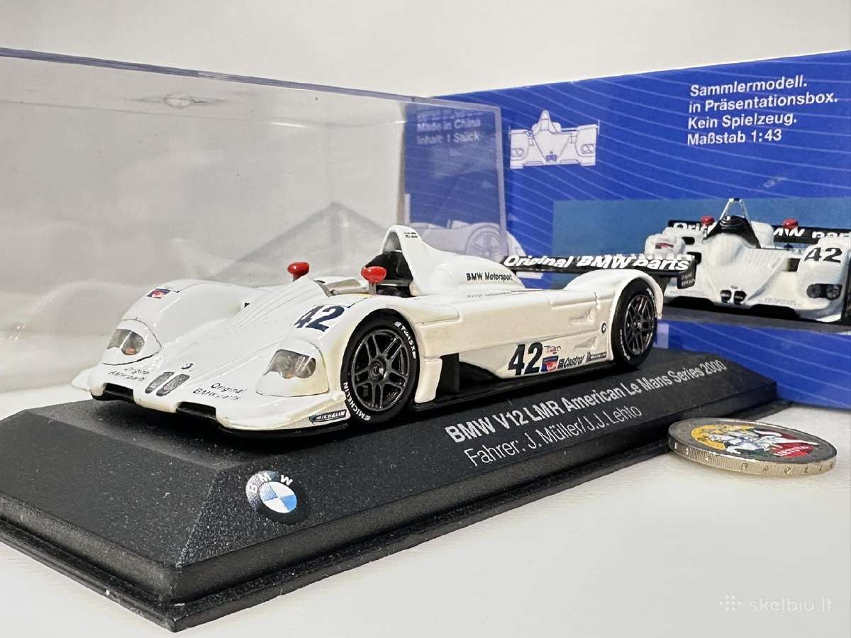 Bmw V12 Lmr Bmw Motorsport #42 Muller/lehto balta