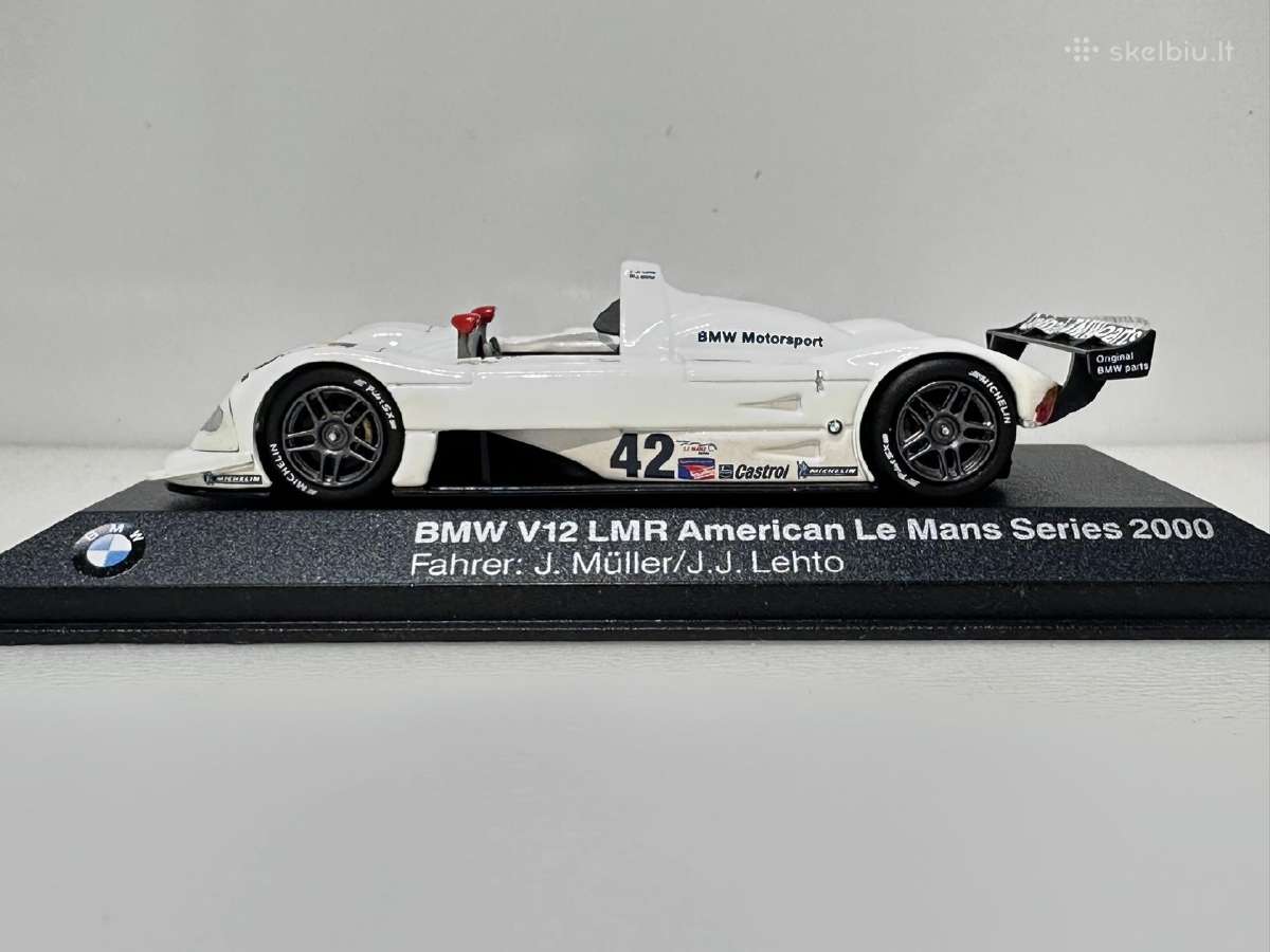 Bmw V12 Lmr Bmw Motorsport #42 Muller/lehto balta - nuotraukos Nr. 4