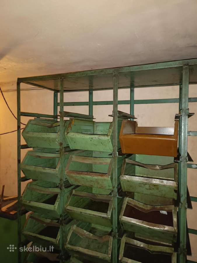 Metalinės 24 pramoninės sandėliav. dėžės+stelažas - nuotraukos Nr. 2