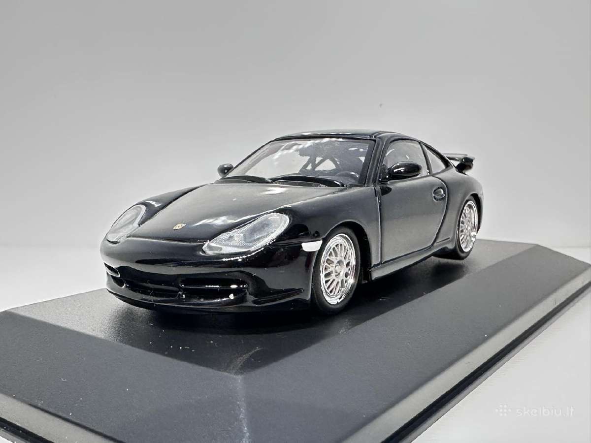 Porsche 911 996 Gt3 juoda 1:43 Minichamps [neorg. - nuotraukos Nr. 3