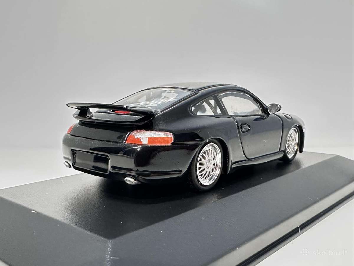 Porsche 911 996 Gt3 juoda 1:43 Minichamps [neorg. - nuotraukos Nr. 5