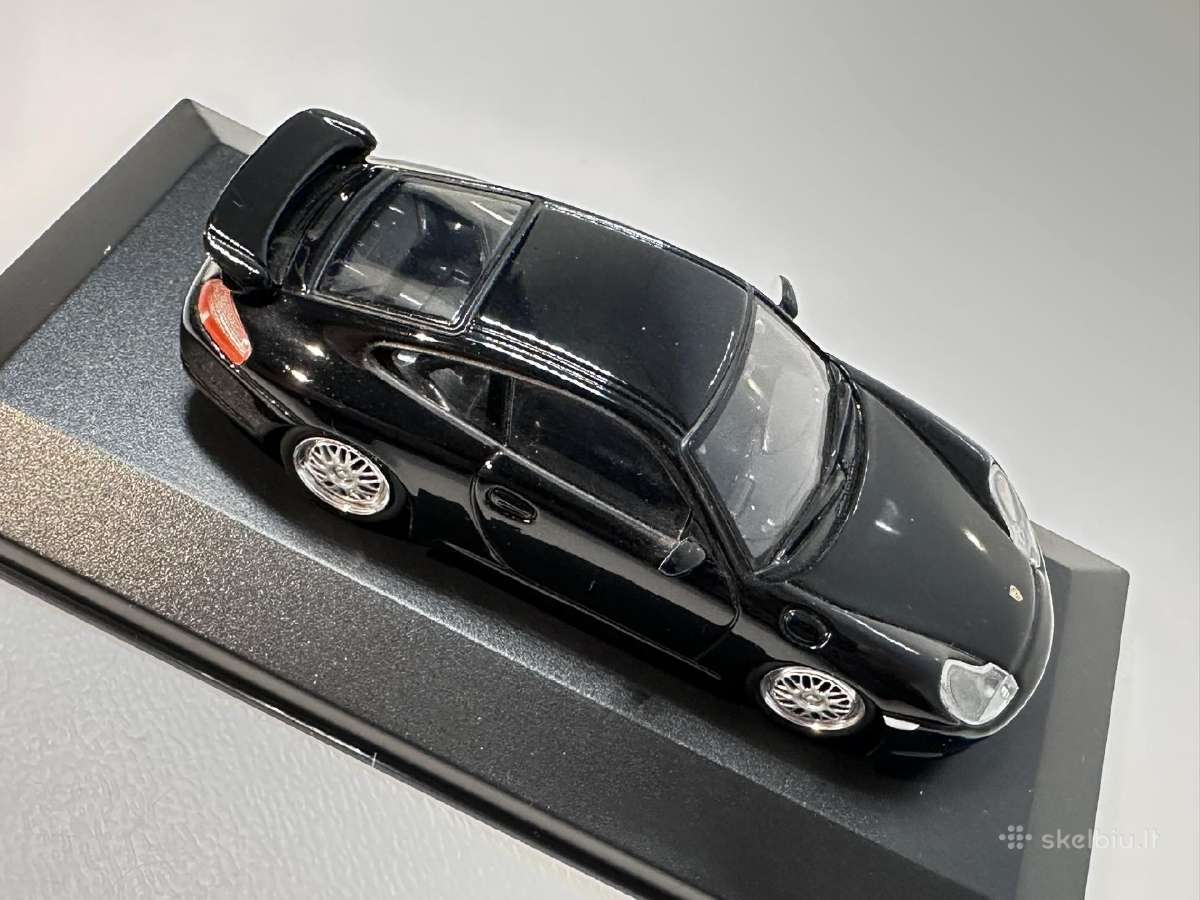 Porsche 911 996 Gt3 juoda 1:43 Minichamps [neorg. - nuotraukos Nr. 6