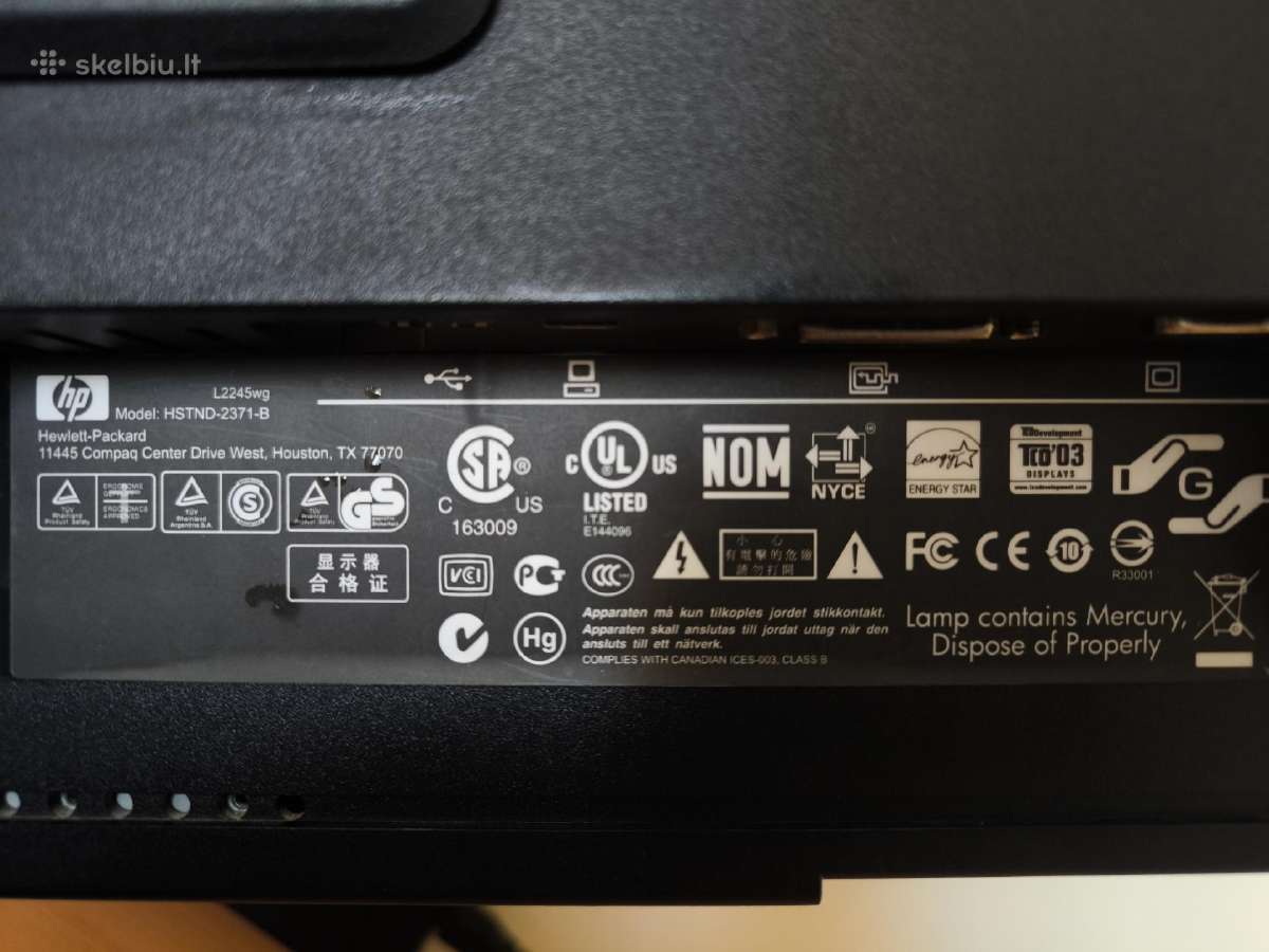 Hp monitorius 21,5 coliu - nuotraukos Nr. 5