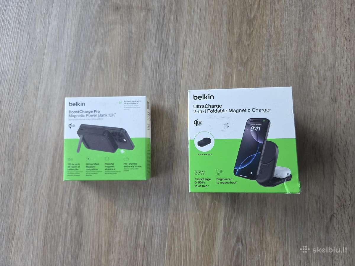 Belkin Qi2 25w Ultracharge Pro / Anker 45w Usb-c - nuotraukos Nr. 2
