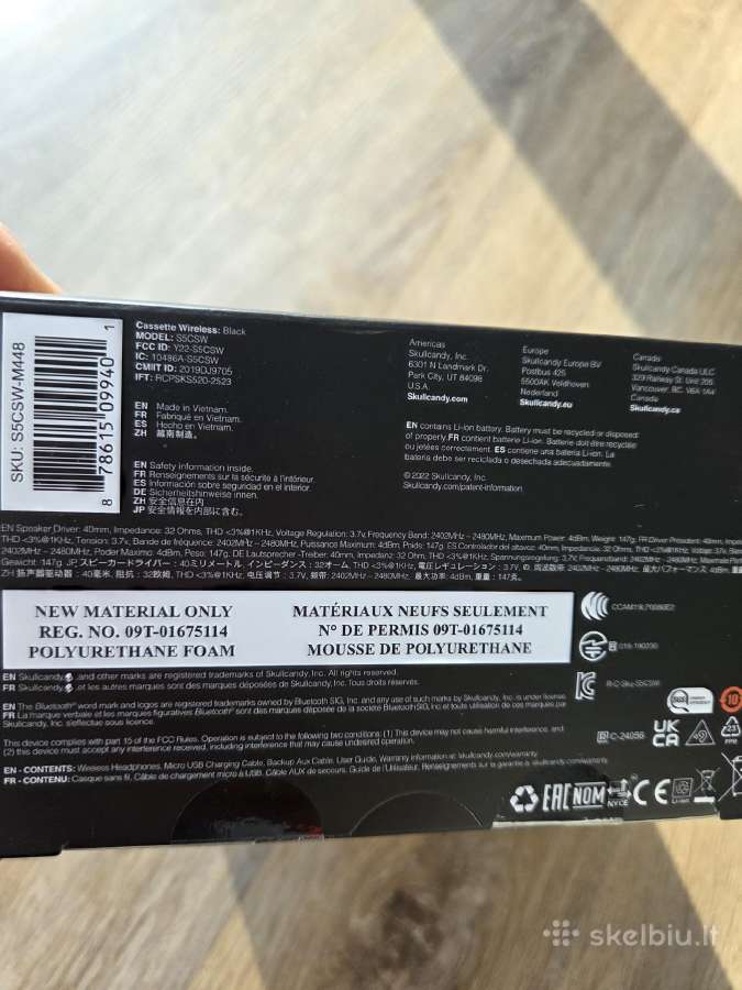 Skullcandy Cassette / Smokin buds / Jib+ ausinės - nuotraukos Nr. 3