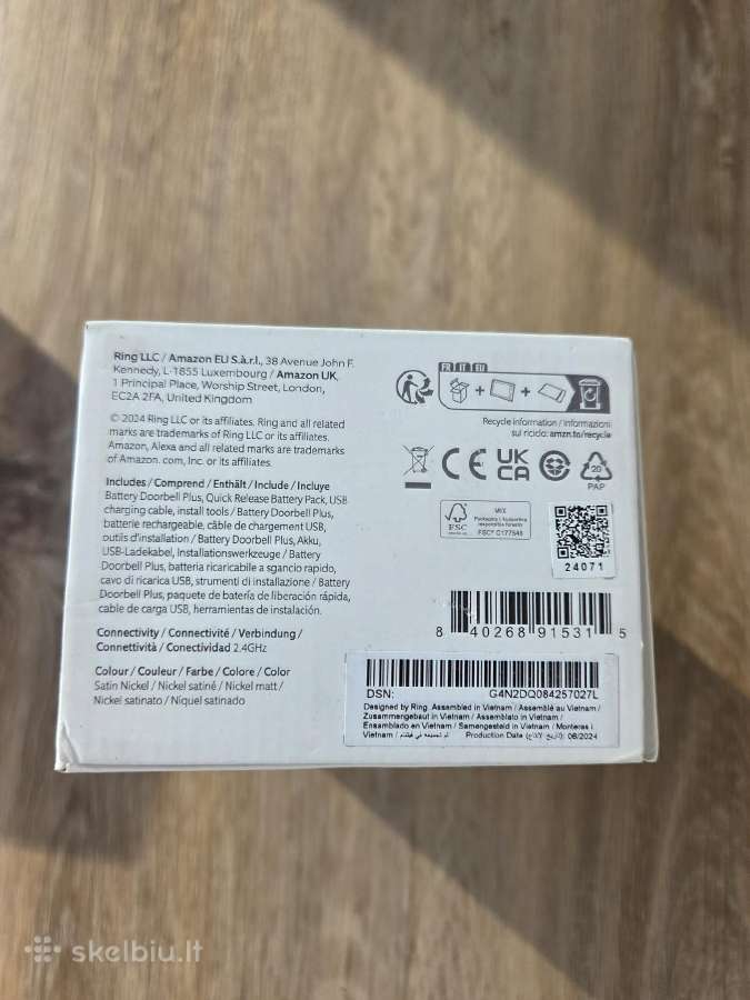 Ring Doorbell Plus Pro Tapo D230s1 C425 C720 C410 - nuotraukos Nr. 7