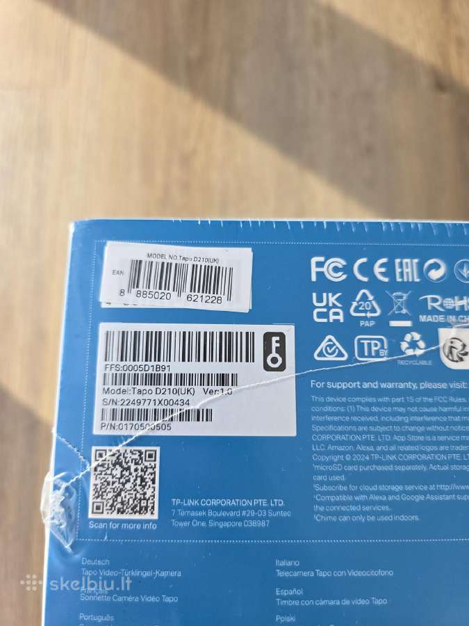Ring Doorbell Plus Pro Tapo D230s1 C425 C720 C410 - nuotraukos Nr. 9