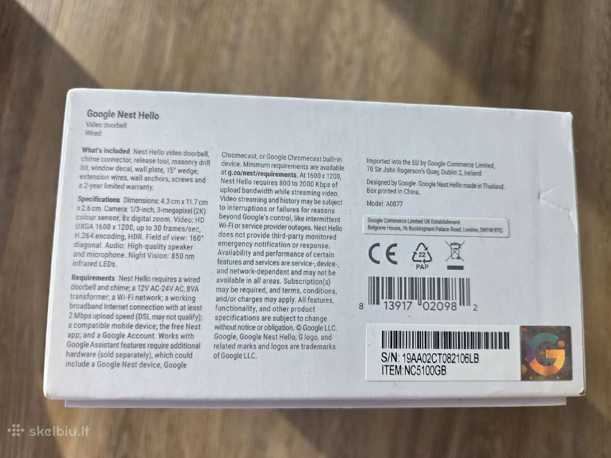 Ring Doorbell Plus Pro Tapo D230s1 C425 C720 C410 - nuotraukos Nr. 4