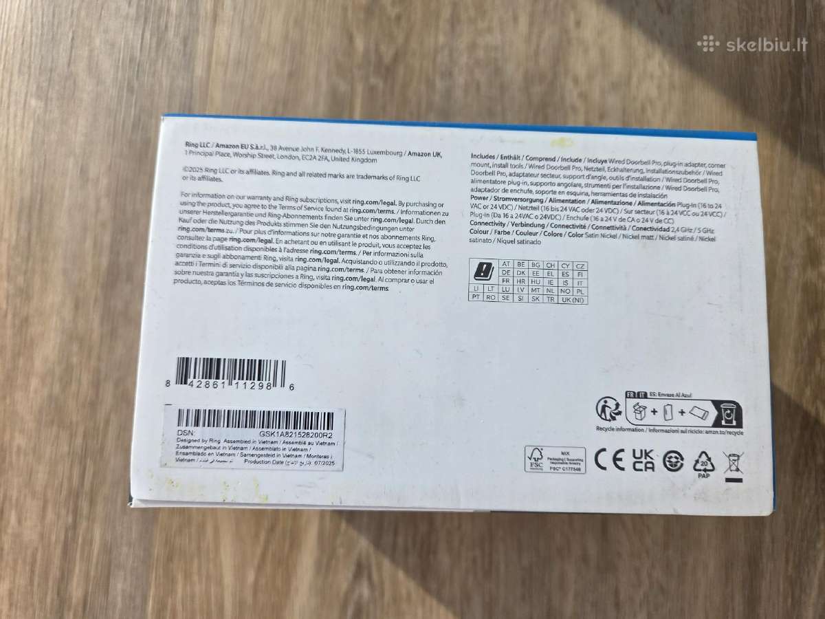 Ring Doorbell Plus Pro Tapo D230s1 C425 C720 C410 - nuotraukos Nr. 10