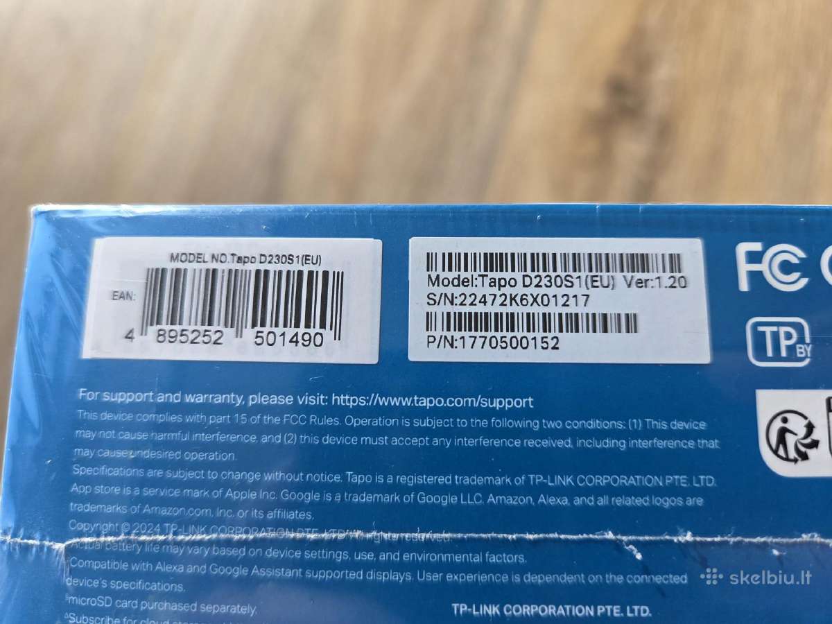 Ring Doorbell Plus Pro Tapo D230s1 C425 C720 C410 - nuotraukos Nr. 14