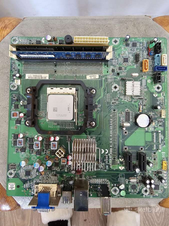 Hp compaq stacionaro plokštė su RAM ir cpu