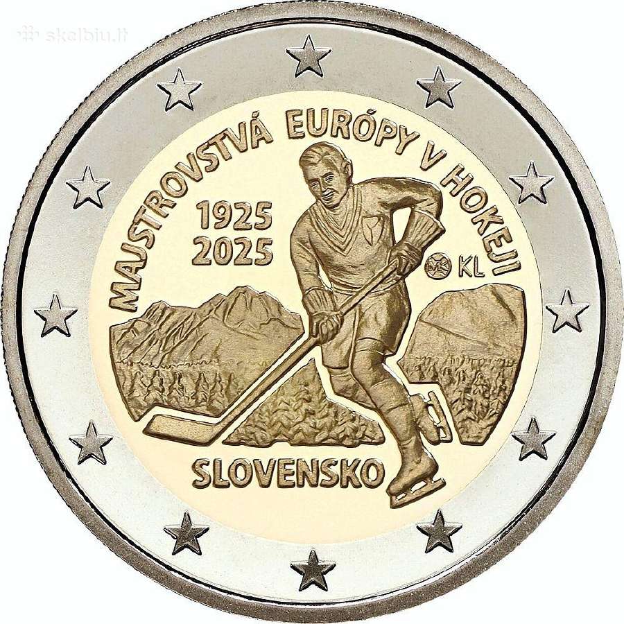 2 eurų Slovakijos Unc proginės monetos - nuotraukos Nr. 8