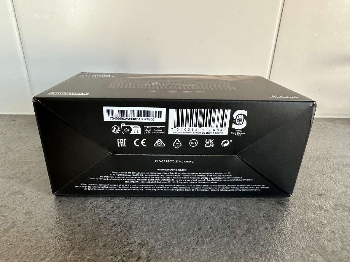 Marshall Emberton II Black & Steal Speaker - nuotraukos Nr. 5