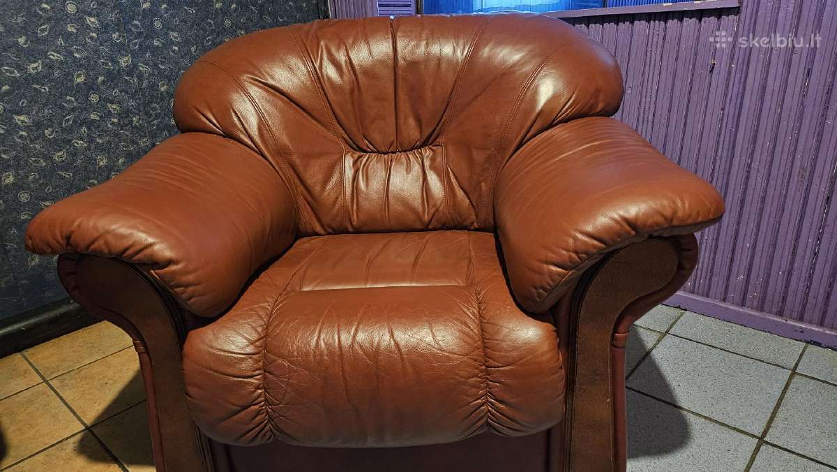 Natūralios odos Skandinavų gamintojo komplektas - nuotraukos Nr. 5