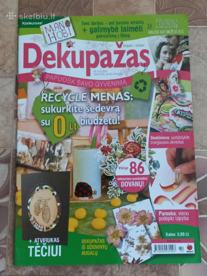 Žurnalas mano hobi dekupažas