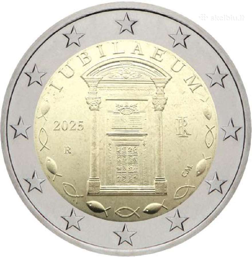 2 eurų Italijos Unc proginės monetos - nuotraukos Nr. 11
