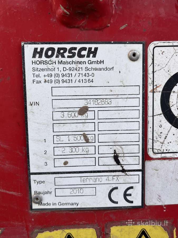 Horsch terrano 4fx - nuotraukos Nr. 4