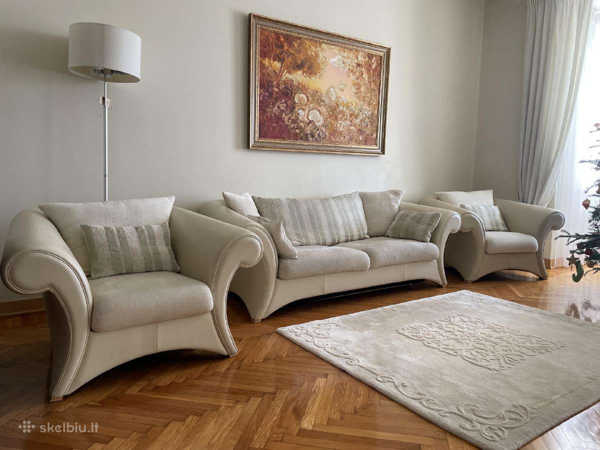 Kler minkštų baldų komplektas 3+1+1 (miegama sofa) - nuotraukos Nr. 4