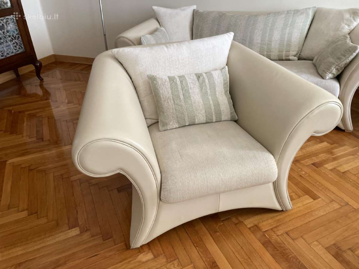 Kler minkštų baldų komplektas 3+1+1 (miegama sofa) - nuotraukos Nr. 7