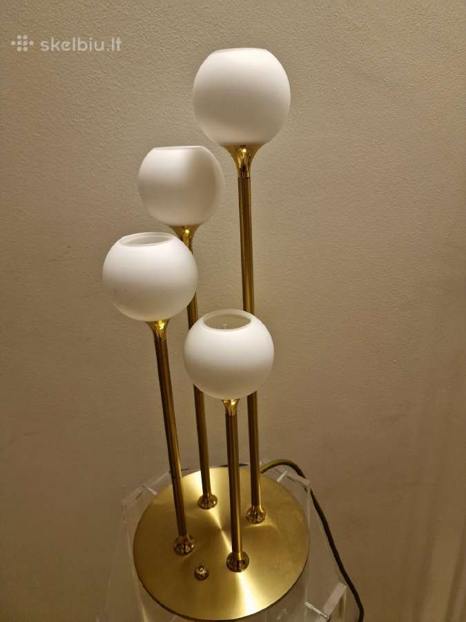 Vintažiniai mid century modern toršerai ir lempa - nuotraukos Nr. 3