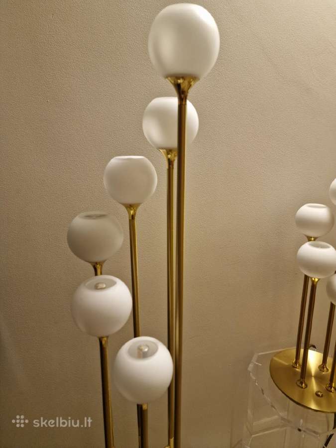 Vintažiniai mid century modern toršerai ir lempa - nuotraukos Nr. 19