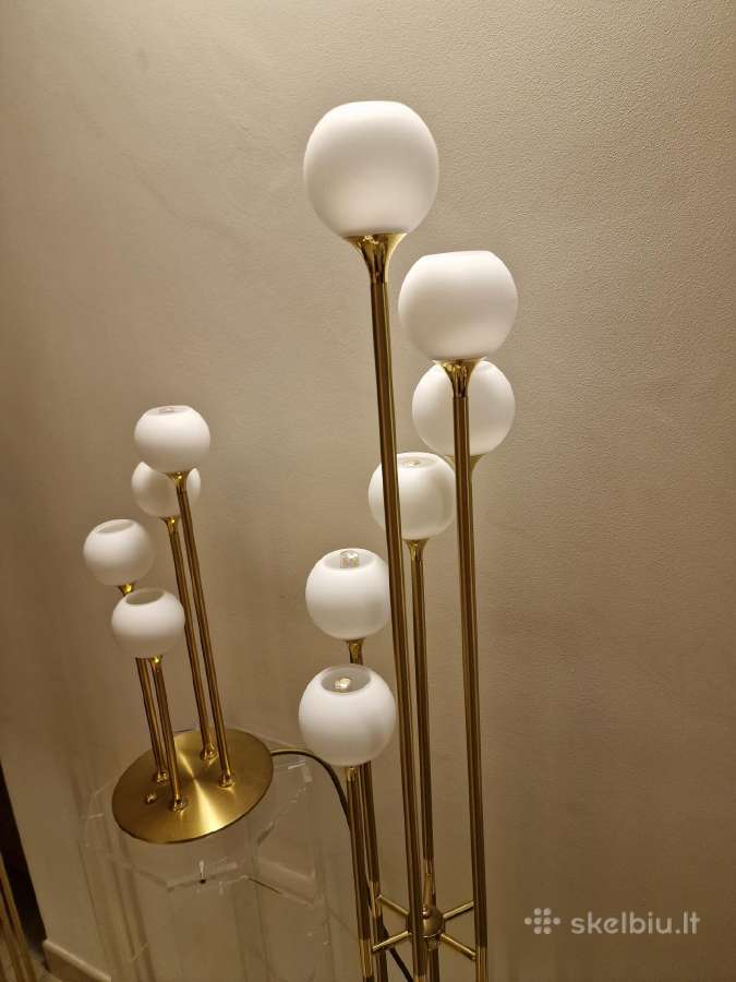Vintažiniai mid century modern toršerai ir lempa - nuotraukos Nr. 22