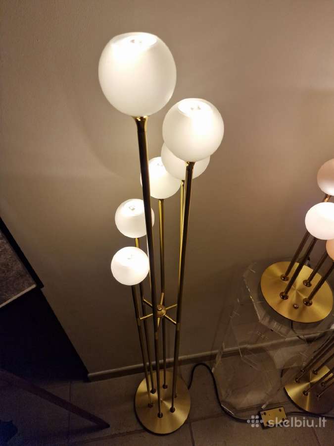 Vintažiniai mid century modern toršerai ir lempa - nuotraukos Nr. 29