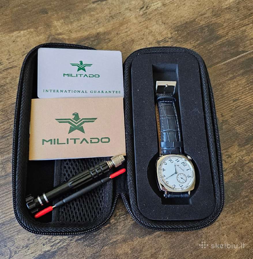 Automatinis klasikinio stiliaus laikrodis Militado - nuotraukos Nr. 18