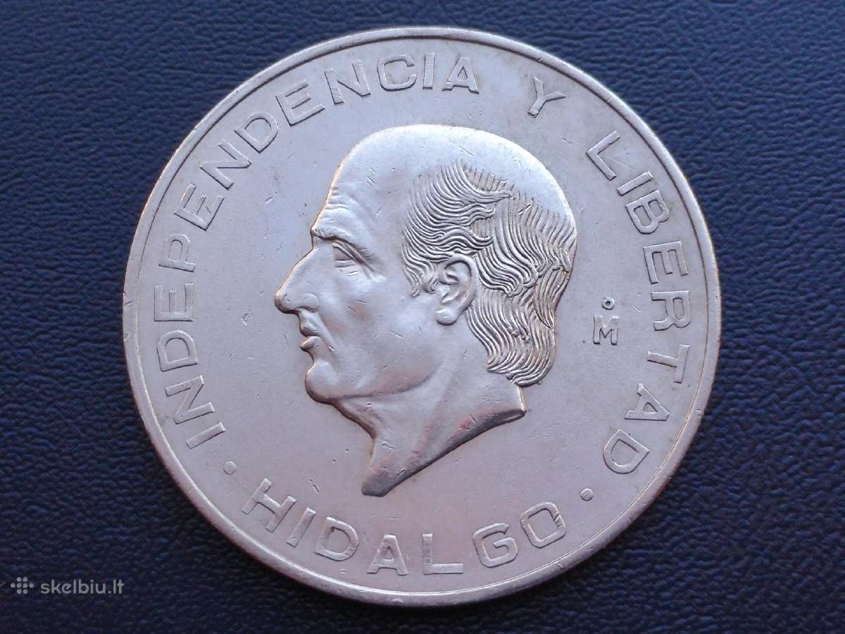 10 pesų 1956m. Meksika sidabras - nuotraukos Nr. 2