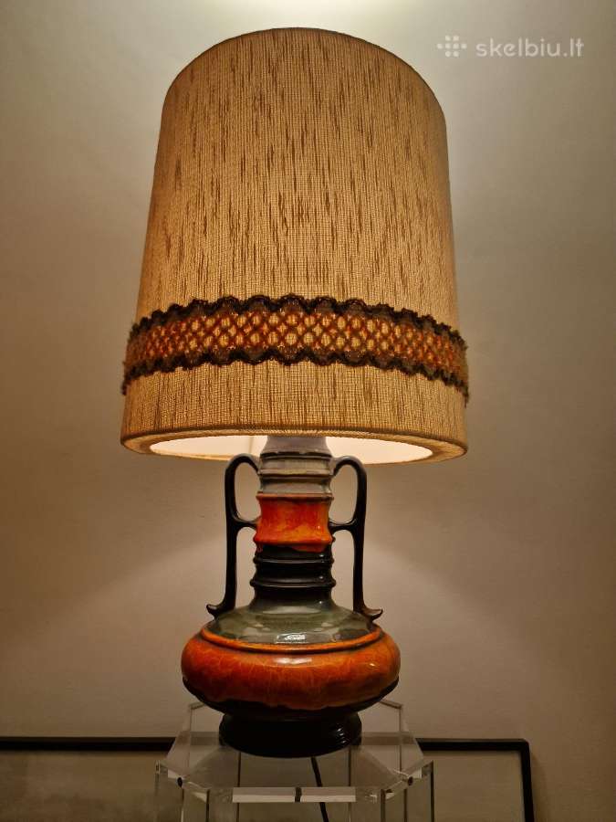 Vintažinė mid century Fat Lava st. stalinė lempa