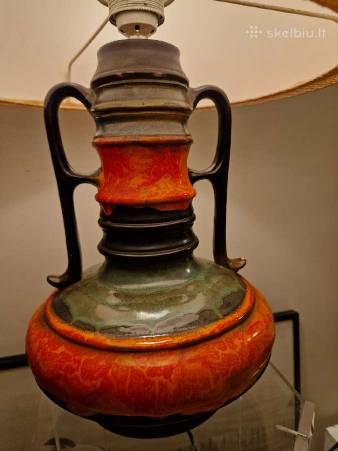 Vintažinė mid century Fat Lava st. stalinė lempa - nuotraukos Nr. 2