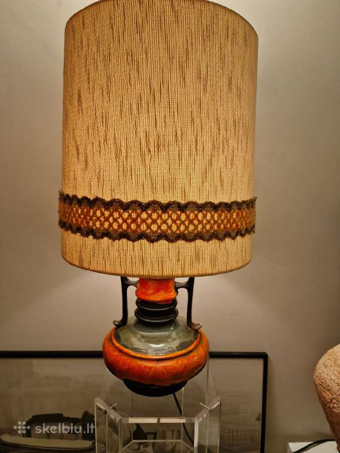 Vintažinė mid century Fat Lava st. stalinė lempa - nuotraukos Nr. 3