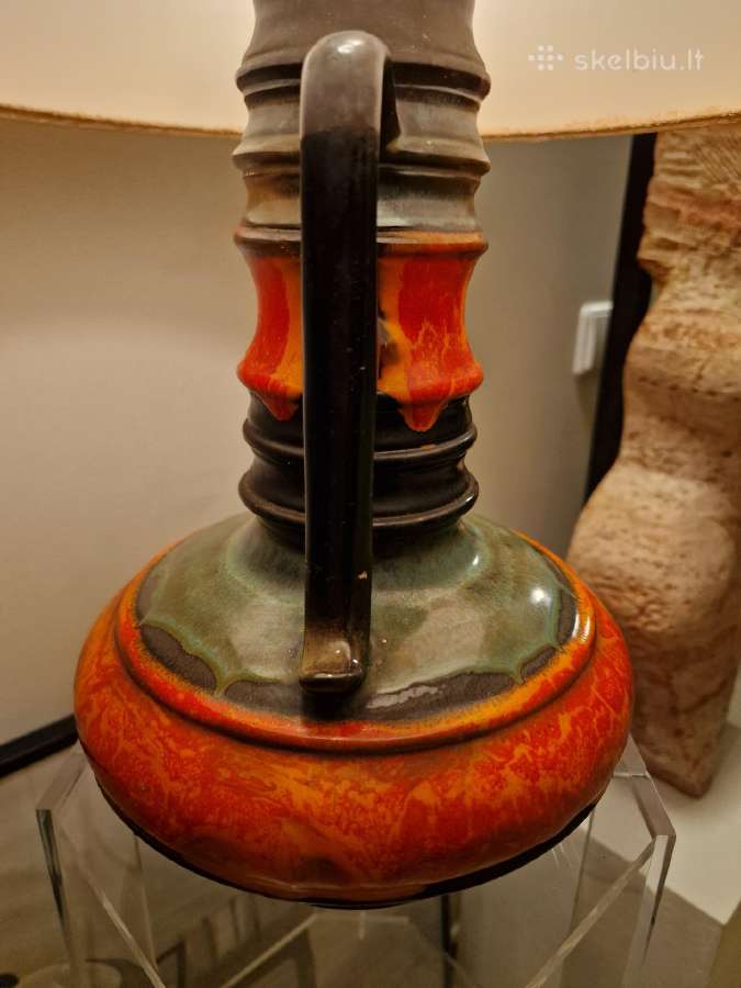 Vintažinė mid century Fat Lava st. stalinė lempa - nuotraukos Nr. 4