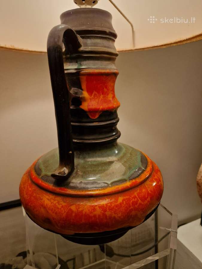 Vintažinė mid century Fat Lava st. stalinė lempa - nuotraukos Nr. 6