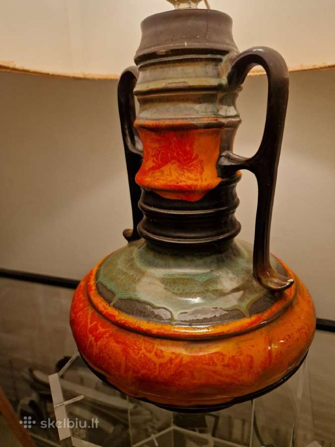 Vintažinė mid century Fat Lava st. stalinė lempa - nuotraukos Nr. 8