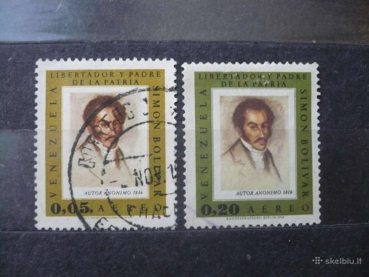 1966 m. oro paštas – Bolivaro minėjimas, 1783–1830