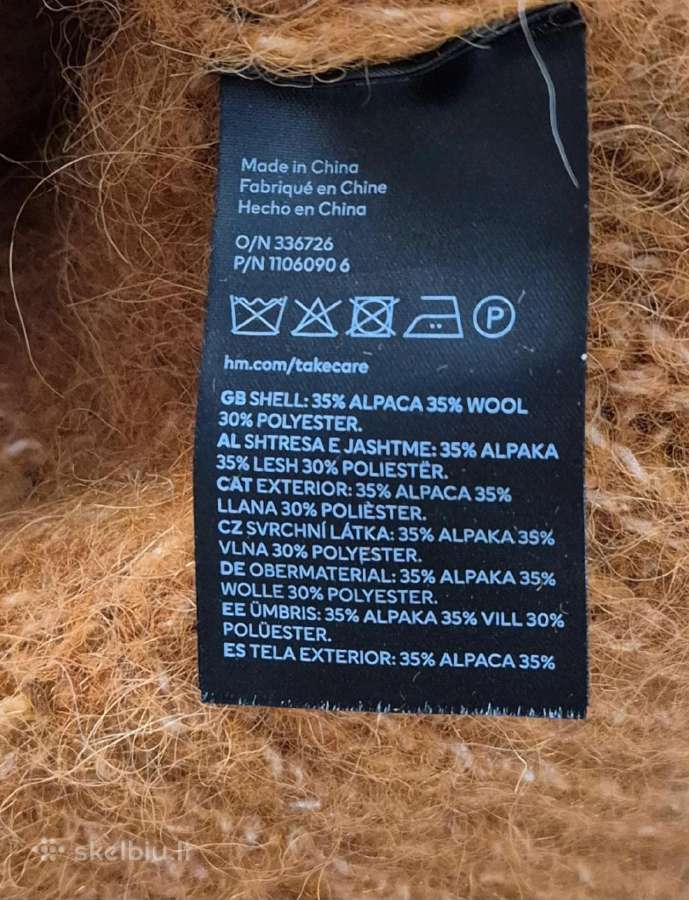 Alpakos vilnos megztinis - nuotraukos Nr. 3