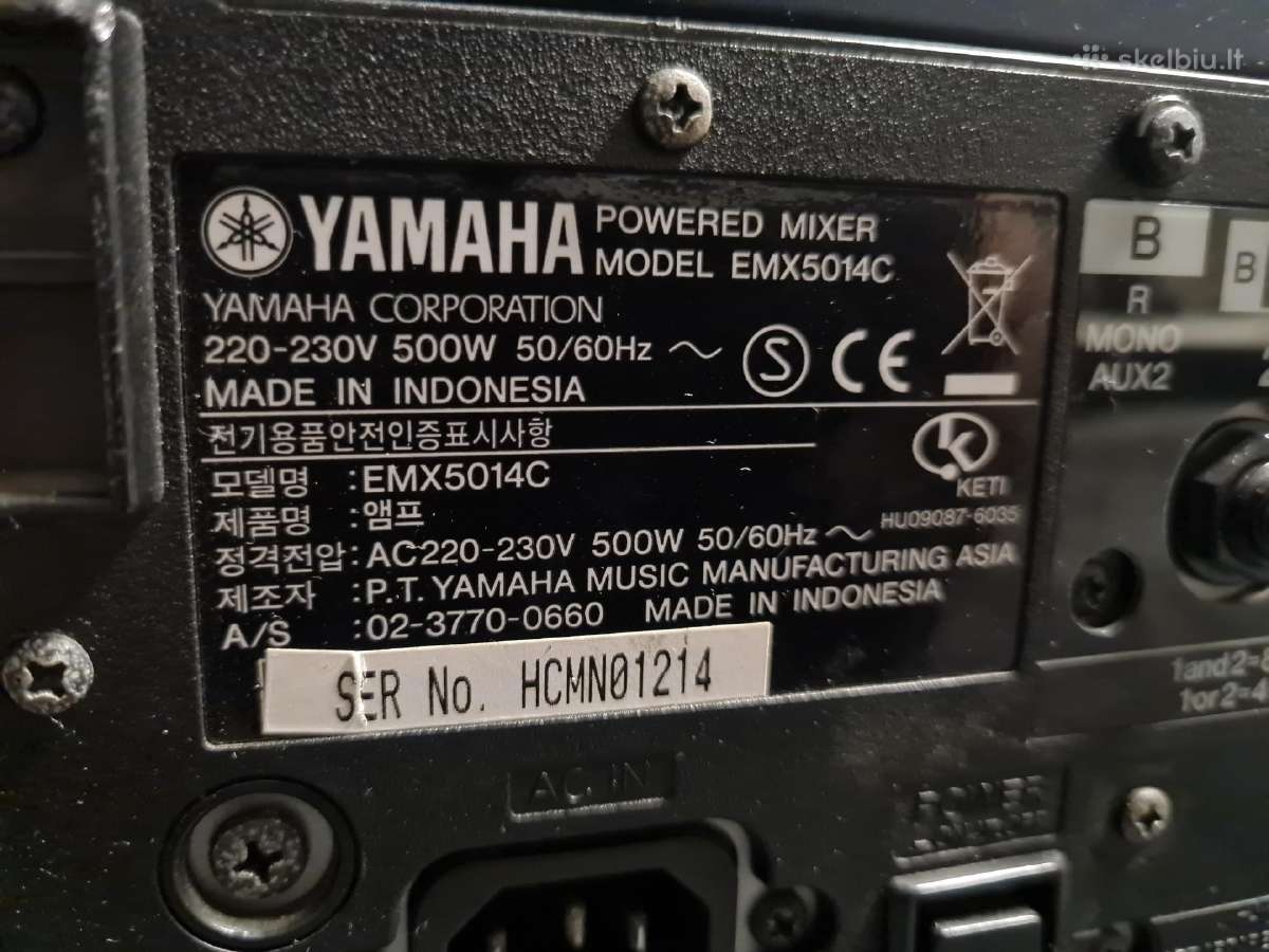 Yamaha Emx5014c - nuotraukos Nr. 4